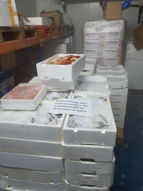 Intervienen 800 kg de pescado sin garantía en Andalucía
