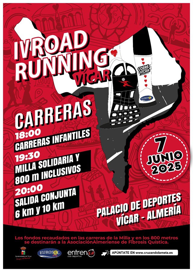 IV Road Running en Vícar: Recorridos y cortes de tráfico anunciados