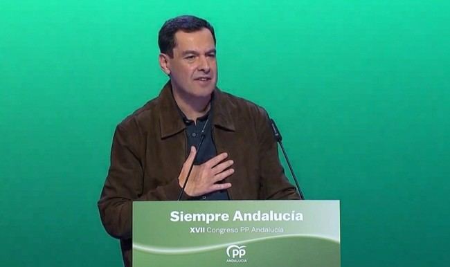 Juanma Moreno revalida su liderazgo en el PP andaluz por cuarta vez