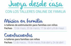 Arrancan los talleres online de Diputación ‘Juega desde casa’