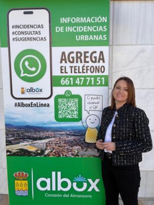 Albox estrena un canal de WhatsApp para agilizar la resolución de incidencias municipales