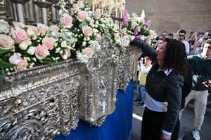 La alcaldesa de Almería preside la levantá de Nuestra Señora del Primer Dolor en San Sebastián