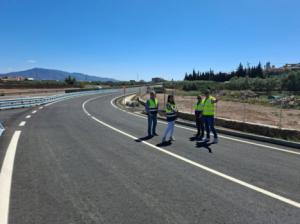 Las obras de mejora del acceso a Alhama desde la A-348 alcanzan el 90% de ejecución