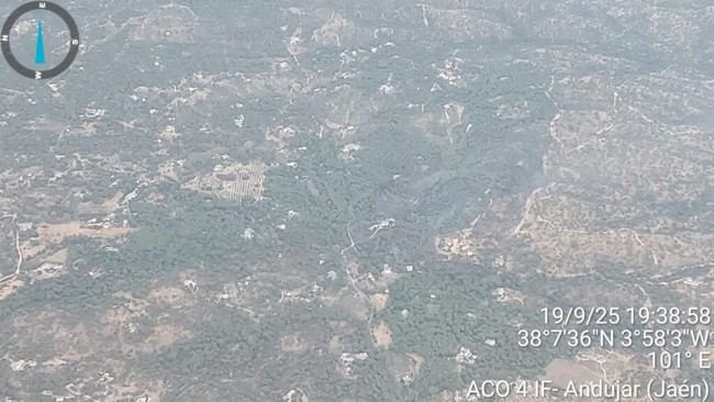 Incendio estabilizado en Andújar: se desactiva la fase de emergencia del Plan Infoca