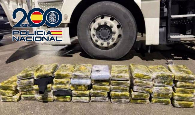 Intervienen 50 kg de cocaína en camión de hortalizas