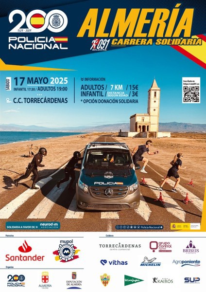 Carrera solidaria 'Ruta 091' en Almería el 17 de mayo