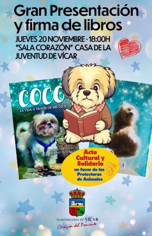 Presentan el libro 'Coco' en Vícar con fines solidarios