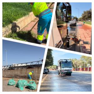 Operativo de limpieza sin precedentes para la Feria de Almería