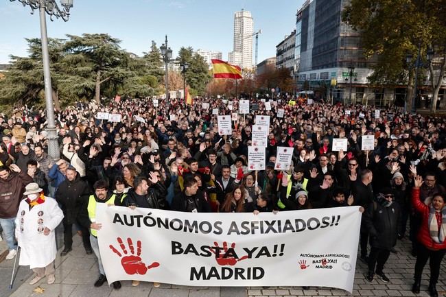 Autónomos protestan por sentirse explotados y piden ser escuchados