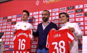 Luka Romero y Aleksandar Ravonadovic ya son del Almería