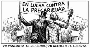 Precaria manifestación