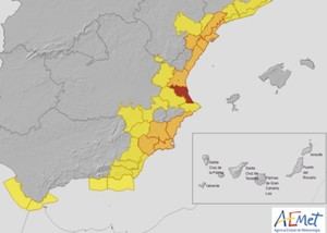 Almería: Aemet Reduce el Aviso por Lluvias,