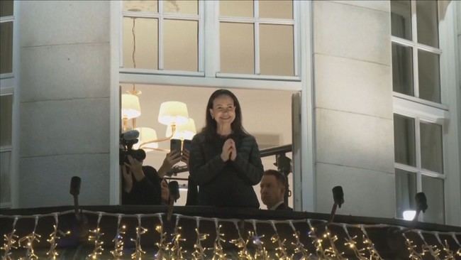 María Corina Machado es recibida con ovaciones en Oslo