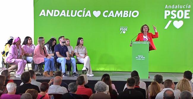 Los 'olvidos' de la 'consejera' Montero en la Fiesta de la Rosa