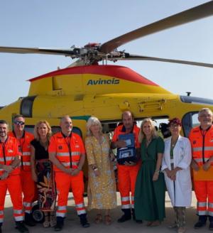 Almería se consolida en la red de helicópteros de emergencias con transfusiones a bordo
