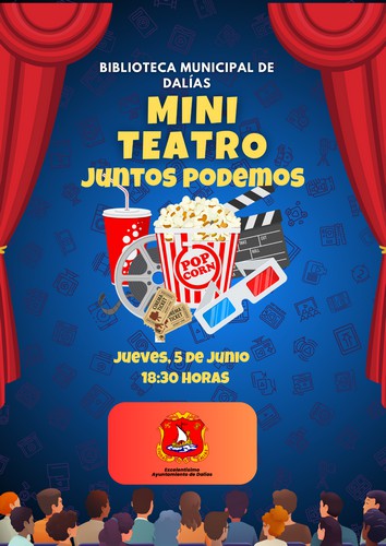 Teatro infantil "Juntos Podemos" en la Biblioteca de Dalías este jueves