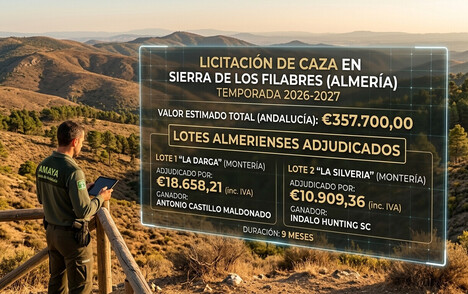 Casi 30.000 euros ingresará la Junta de Andalucía con monterías en los Filabres