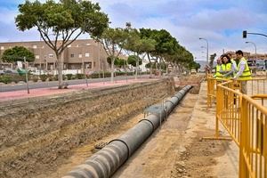 La alcaldesa supervisa obras en Pipa Alta