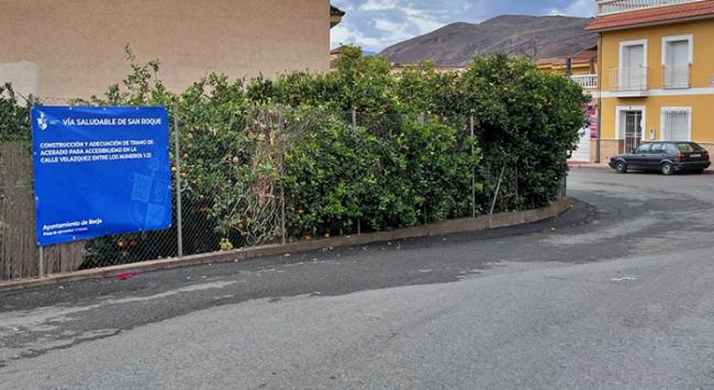 El Ayuntamiento de Berja adjudica un nuevo tramo de acera en la calle Velázquez