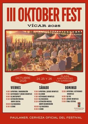 Oktober Fest Vícar celebra música y gastronomía este fin de semana