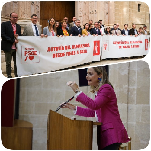 El PSOE monta el espectáculo en el Parlamento por la Autovía del Almanzora