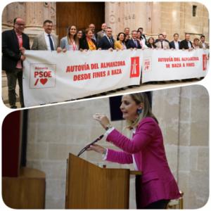 El PSOE monta el espectáculo en el Parlamento por la Autovía del Almanzora