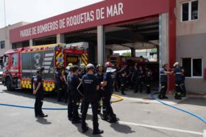 Almería se convierte en la capital del adiestramiento de bomberos en incendios de gran altura