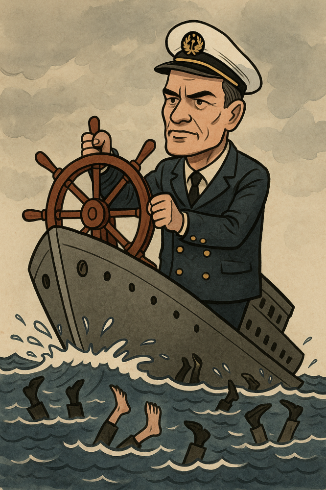 Pedro Sánchez flota