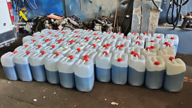 Otro golpe al petaqueo con la intervención de 10.000 litros de combustible