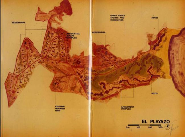 Así habría sido el Playazo de Rodalquilar de urbanizarse en los años 70