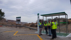 El Consorcio de Transporte renueva las paradas de autobús del Cañarete