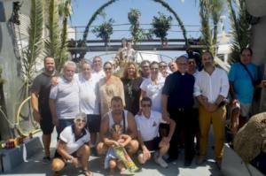 La patrona de los pescadores procesionó por la bahía carbonera