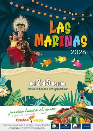 Fiestas de Las Marinas 2026 en honor a la Virgen del Mar del 2 al 5 de julio