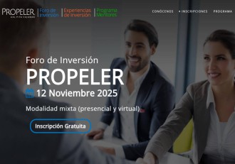 Foro de Inversión PROPELER el 12 de noviembre
