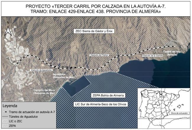 El Tercer Carril de la A-7 presenta “efectos adversos significativos sobre el medio ambiente”