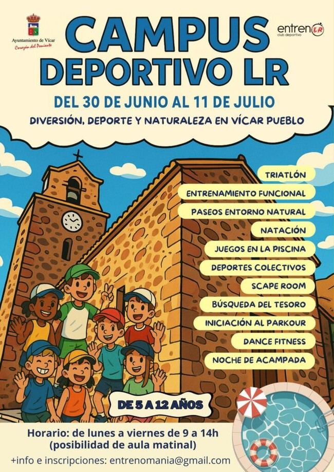 Actividades de verano en Vícar: campus y deportes para niños