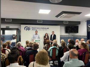 El PP de Almería advierte en Vícar sobre los riesgos de la "inestabilidad" ante el 17M