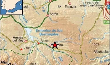 Terremoto de magnitud 3,5 sentido en Almería y Granada