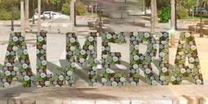 Una escultura vegetal en el muelle de Levante saludará a los visitantes