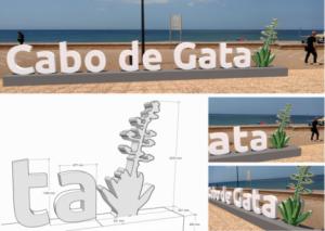 Almería potencia su marca turística con nuevas letras gigantes en El Toyo y Cabo de Gata