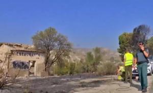 La Guardia Civil rastrea el origen del fuego de Los Gallardos en un restaurante abandonado