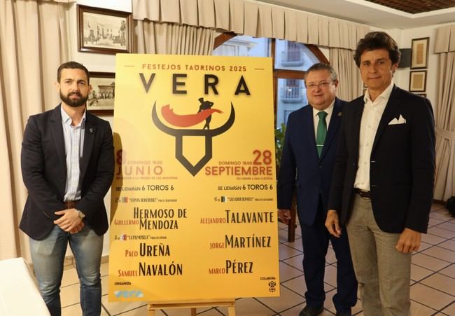 Brillante cartel taurino para la Feria de Vera
