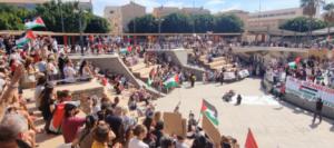 Masiva manifestación de apoyo a Palestina en Almería