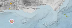 Seísmo de 4.2 en el Mar de Alborán se deja sentir en la capital de Almería