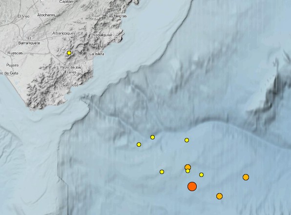 Vuelve a temblar Almería con otra sucesión de terremotos