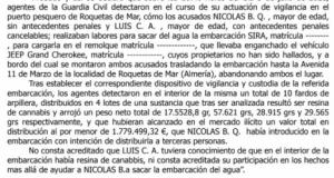 4 años de prisión por transportar casi 300 kilos de droga