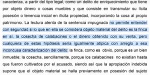 Absuelto un hombre de apropiación indebida por cultivar calabacines en la finca de su exmujer