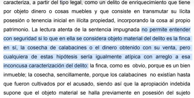 Absuelto un hombre de apropiación indebida por cultivar calabacines en la finca de su exmujer