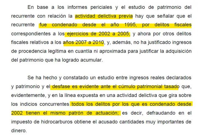 Acumula casi 4 millones de euros con unos ingresos de 100.000 tras vender gasóleo adulterado