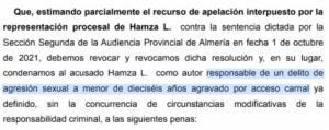 Abusa de una menor y no le aplican el "Solo sí es sí" porque le perjudicaría